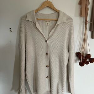 Happily Grey Cream Cardigan